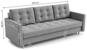 Háromszemélyes kanapé Saveta (rózsaszín). 1065758