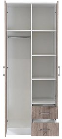 Miami gardróbszekrény 80x205 cm yorki tölgy-fehér
