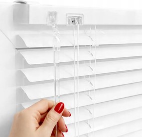 Alumínium Redőny Fehér 25 MM Vízszintes Kész Kpl 60X130 Cm-es Méretben