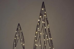 Fém piramis készlet 154 LED meleg fehér