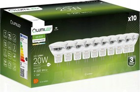 10x Led izzó GU5.3 MR11 2,5W 220lm 4000K Semleges 120° 12V Lumiled