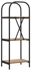 Könyvespolc kézműves tölgy 40 x 30 x 109 cm Faanyag