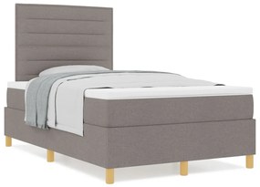 Box Spring Ágy Matraccal Taupe 120x200 cm Szövet