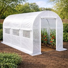 Home &amp; Garden Fóliasátor 200 x 350 cm (7 m2) fehér