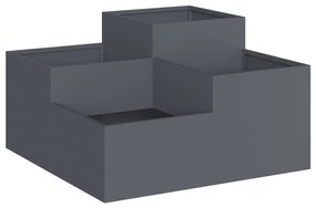 Kerti Ültető 80x80x48 cm Antracit Acél