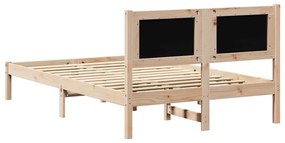 Ágykeret fejtámlával Fekete 135 x 190 cm szövet