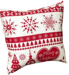 Karácsonyi párna X-Mas Piros 40x40 cm