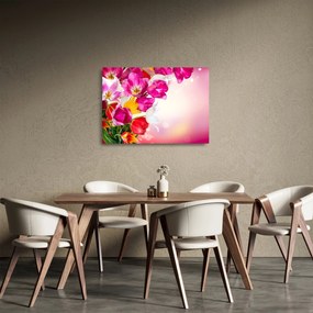 Tulipán képe (üvegen) (70x50 cm)