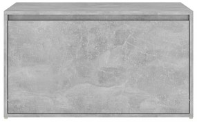 betonszürke szerelt fa előszobapad 80 x 40 x 45 cm