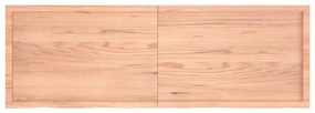 világosbarna kezelt tömör tölgyfa fali polc 180 x 60 x (2-4) cm