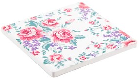 Altom Floral kerámia alátét, 10 x 10 cm, 4 db-os szett