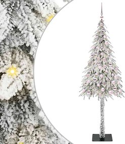 vidaXL Karácsonyfa 300 LED-del állvánnyal Fehér 210 cm PE és Acél