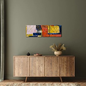 Kép - Absztrakció (órával) (90x30 cm)