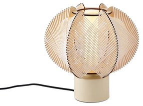 Japandi asztali lámpa bézs 32 cm - Gertie