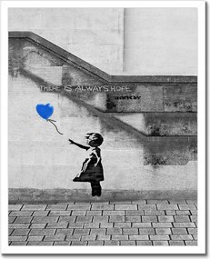 Poszterek keretben 40x50 Banksy Always Hope Mural