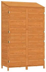 barna tömör fenyőfa kerti fészer 102x52x174,5 cm