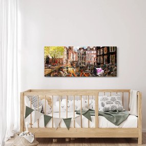 Kép - Amszterdam, festészet (120x50 cm)
