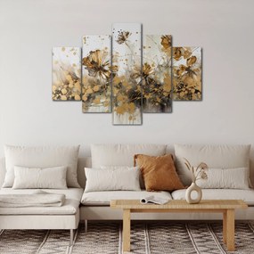 Kép - Absztrakt virágos festmény (150x105 cm)