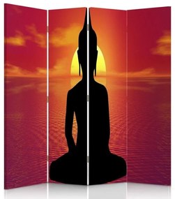 Gario Paraván Buddha Meditáció Méret: 145 x 170 cm, Kivitelezés: Klasszikus paraván