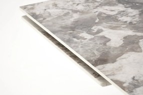 Fernando bővíthető étkezőasztal – fehér márvány / fekete 160 - 240 cm