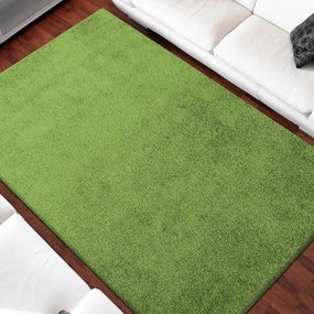 Egyszínű zöld színű szőnyeg Szélesség: 160 cm | Hossz: 220 cm