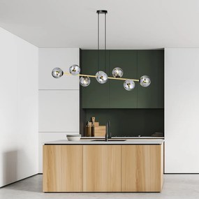 Emibig modern függeszték gravity fekete grafit arany emi1237/8