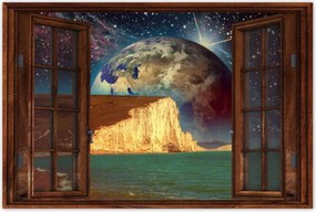 Poszterek 120x80 Bolygó a szikla mögött