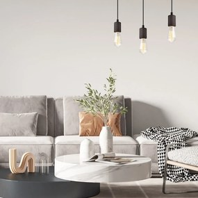 Fekete függőlámpa Leon – LAMKUR