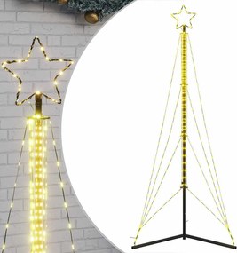 vidaXL meleg fehér LED karácsonyfa 483 LED 240 cm