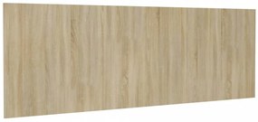 sonoma tölgy színű szerelt fali fejtámla 240 x 1,5 x 80 cm