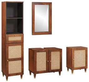 Fürdőszobai bútorok fiókkal ajtóval 4 pcs 38 x 33 x 160 cm