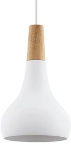 Eglo 901177 - SABINAR kábeles függeszték, 1xE27/60W/230V, Ø 18 cm, fehér