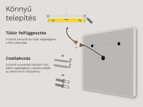 Tükör LED világítással M17 prémium