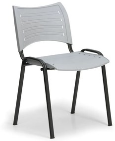 SMART műanyag szék - fekete lábak, szürke