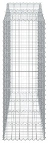 14 db íves horganyzott vas gabion kosár 200x50x140/160 cm