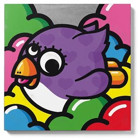 Volant Violette beton fali kép, 50 x 50 cm - Lyon Béton