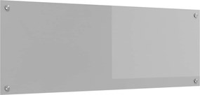 vidaXL Konyhai splashback Világosszürke 110 x 40 cm edzett üveg