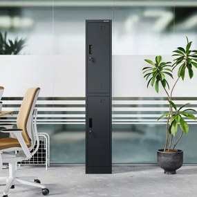 Szociális öltözőszekrény antracit IGOR 1 Plus 316,5 x 1850 x 450 mm