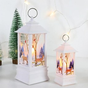 Bájos Karácsonyi Lámpa Szarvas Led Lampion Akkumulátor Dekoráció 2025