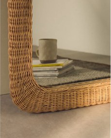 Fali tükör rattan kerettel 58x79 cm Zilna – Kave Home