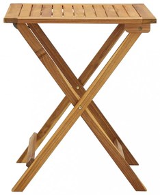 3 darabos összecsukható tömör akácfa bisztrószett párnákkal