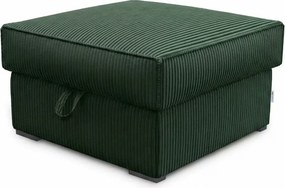 Taburet SMART COSARO XL tárolóval 71x71 cm, sötétzöld