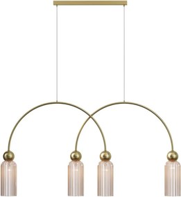 MAYTONI MOD302PL-04CG ANTIC Többágú Függesztett Lámpa Barna, Arany E14 IP20
