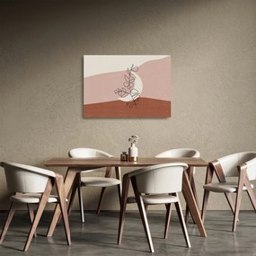 Üveg kép - Boho levelek N⁰2 (70x50 cm)