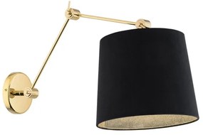 Argon 4898 - Fali lámpa ZAKYNTOS PLUS 1xE27/15W/230V fekete/arany