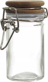 Üveg tároló akác fedéllel 70ml