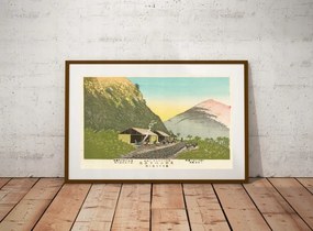 Japan Fa Kobayashi Kiyochika 1881 méret 50x30cm