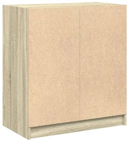 vidaXL sonoma tölgy színű kisszekrény üvegajtókkal 68 x 37 x 75,5 cm