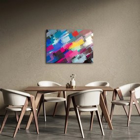 Kép - Színes ecsetvonások (70x50 cm)