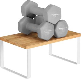 CEZAR bambusz rendszerező szett, 2 db, barna/fehér SongmicsHome